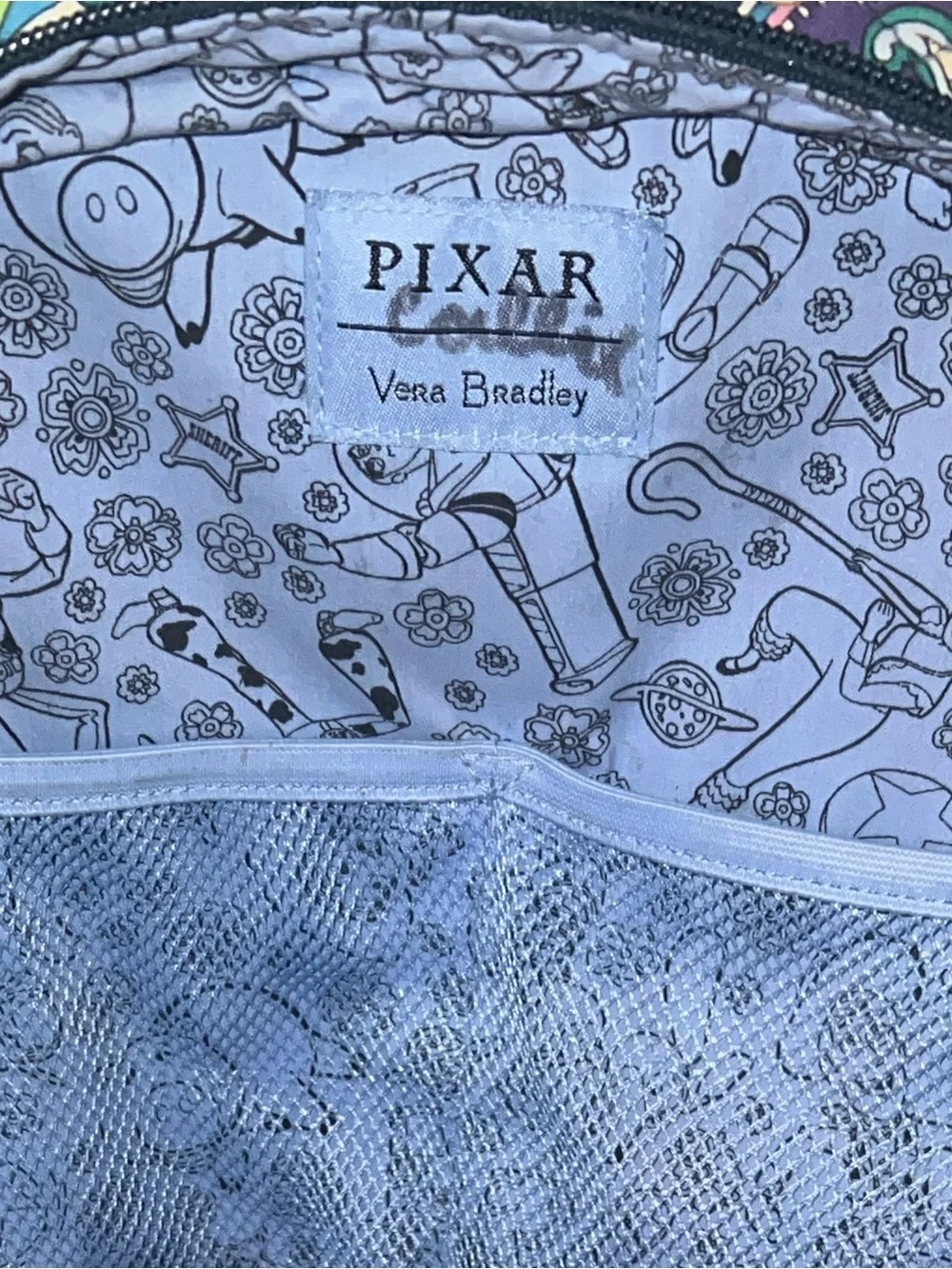 Vera Bradley Disney Pixar Toy Story Campus Backpack Andy's Room Large + read
